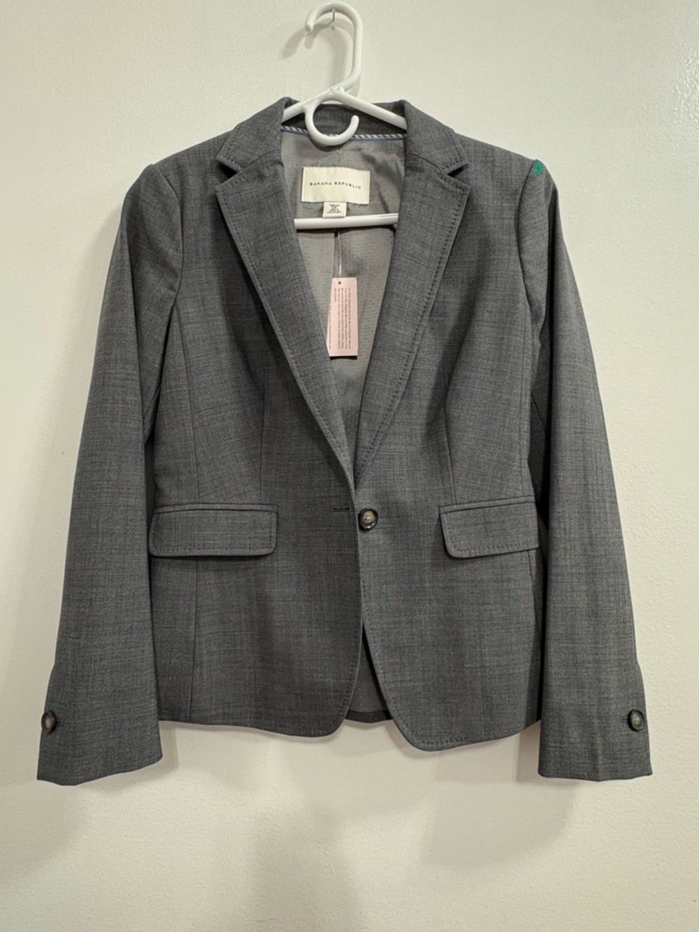 Banana Republic Gray Single-Button Women's Blazer